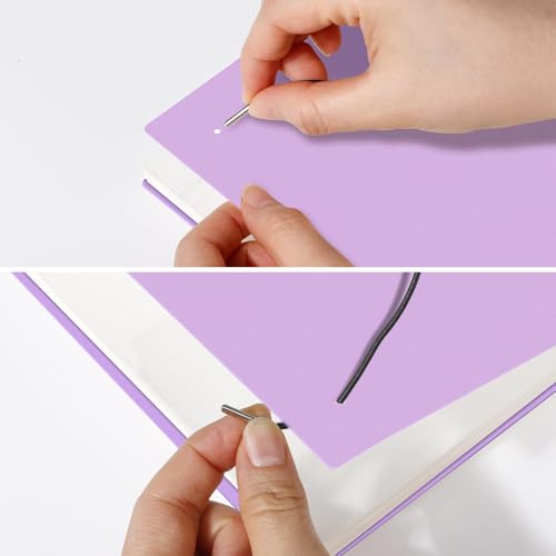 AHGXG Dotted Journal, Grid Spiral Notebook, 160 Pages, A5 (5.7" x 8.3") | 100 GSM Thick Dot Paper, Waterproof Plastic Cover Journals for Journaling, Sketching (Purple) - color: Purple, style: A5-Dotted