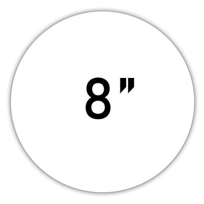 NARA Alcohol Ink Paper | White | 8" Circle | 275 Microns/200 GSM | 10 Sheets | Medium | Stain-Free - color: White_Circle_Paper Sheets_13