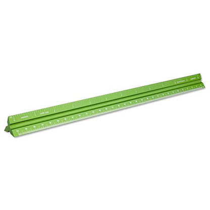 Alumicolor Aluminum Engineer Solid Drafting Scale, 12IN, Green - color: Green, size: 12 Inch, style: Engineer