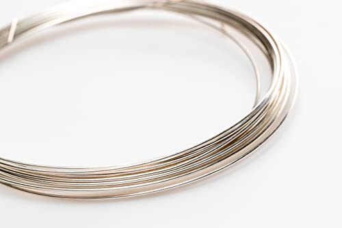 CRAFT WIRE 19 Gauge, 925 Sterling Silver Wire (Round) Dead Soft Made in USA - 5FT | Sterling Silver Wire for Jewelry Making, Wire Wrapping, Solid 925 Sterling Silver, High Quality Made in USA - size: 19 Gauge, style: 5 Feet