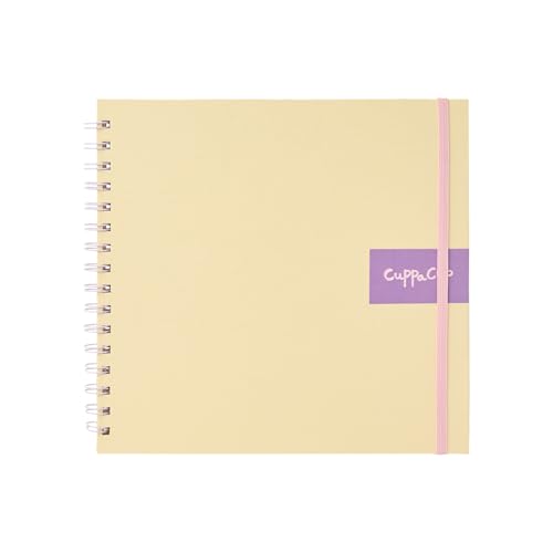 CuppaClip Watercolor Paper 9"x8.5" 300GSM 140LB Spiral Bound Cotton Water Color Pad Cold Press Inner Pocket Art Supplies (Yellow) - color: Yellow