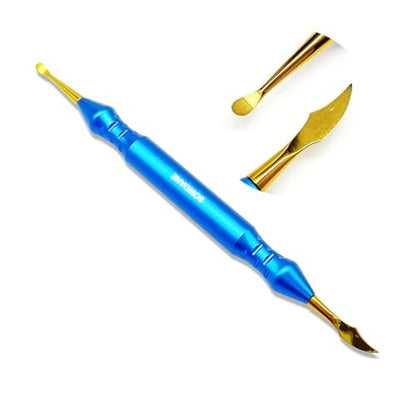 Titanium Dental Sculpture Knife Wax Carving Tools Spatula Double Ends Dental lab Tools (1 piece D)