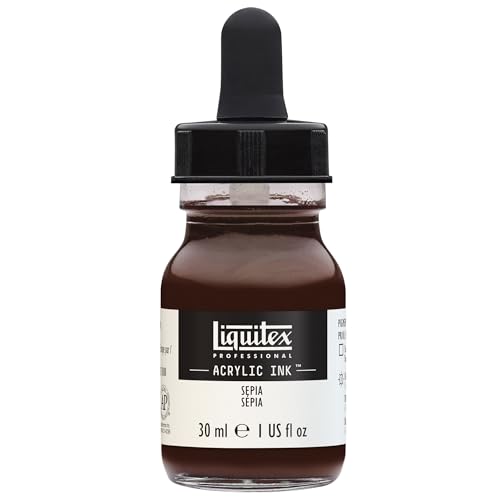 Liquitex Professional Acrylic Ink, 1-oz Jar, Sepia - color: Sepia, style: 1-oz Jar