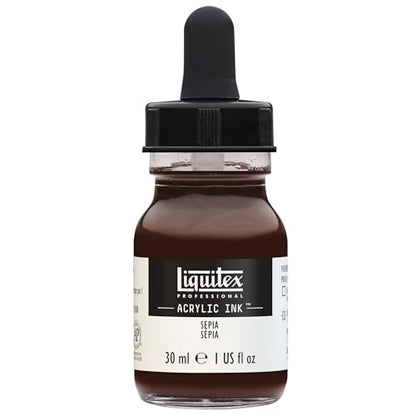 Liquitex Professional Acrylic Ink, 1-oz Jar, Sepia - color: Sepia, style: 1-oz Jar