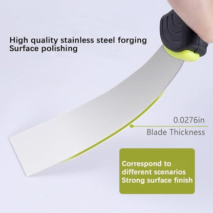 7-Piece Putty Knife Set, 1" 1.5" 2" 2.5" 3" 4" 5" Stainless Steel Paint Scraper Set for Drywall Repairing and Clearing, Wallpaper Removal, Putty Applying Adhesive, Plaster Scraping
