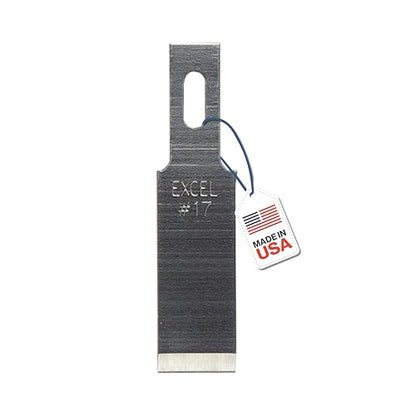 Excel Blades #17 100-Pack Chisel Craft Knife Blades, Carbon Steel | eavy Duty Craft Knives Blade Set For Precision Chiseling, Shaving, Carving & Trimming – Made in USA - size: 100 Pack