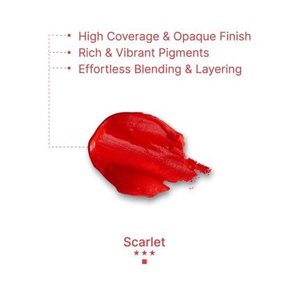 Gouache Scarlet Refills (50ml/1.7oz)|Intense Pigments, Easy Color Refill (2 pcs.)