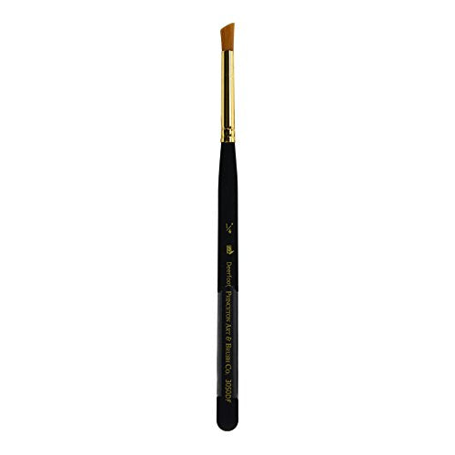 Princeton Mini-Detailer Deerft Brush, Synthetic, Short Handle, Size 1/4 inch, 1 Count - color: Black, size: 1/4