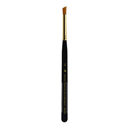 Princeton Mini-Detailer Deerft Brush, Synthetic, Short Handle, Size 1/4 inch, 1 Count - color: Black, size: 1/4