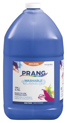 Prang Washable Tempera Paint, Blue, 1 Gal., 1 Count - color: Blue
