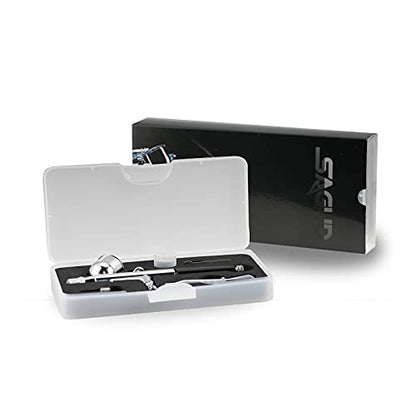 Airbrush Kit Dual-Action Gravity Feed Air Brush Gun with 0.3mm and 1/3 oz. for Hobby, Models, Art, Tattoo, Nail Art, Cake - size: 0.3mm