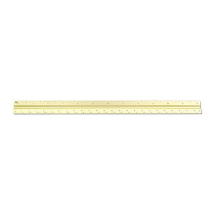Alumicolor 3650-2 Aluminum Combination Solid Drafting Scale, 12IN, Gold - color: Gold, size: 12 Inch, style: Combination