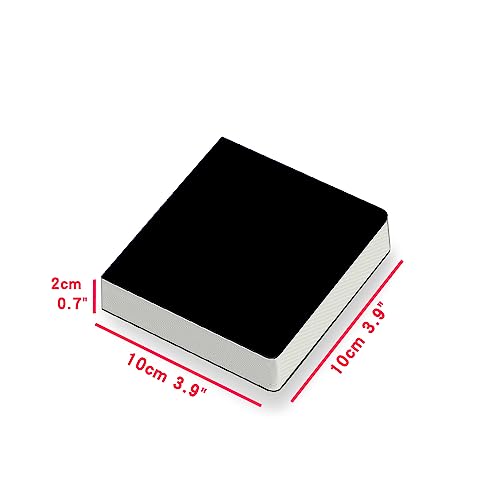 Square 3.9X3.9 300gsm Portable Watercolor Paper Pad Journal 60pgs (30 Sheets Front Back 2 Textures) Travel Size for Calligrapher Watercolor Sketch Book Water Color Paper Notebook Black - color: 300gsm-Black