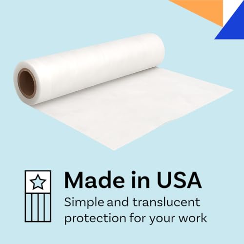 Glassine Paper Roll, 36 inch x 300 ft (100 yds), Made in USA, Archival Acid Free Paper for Storage, Artwork, Protection, Baking, Food Packaging and Wrapping, 25 lb Glassine Roll, White