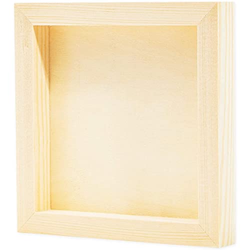 Bright Creations Wood Panels for Painting - 6 Pack, 6x6 in - Unfinished Square Wood Panels for Art & Craft Supplies - Smooth Pine Cradle Canvas Boards - size: 6x6 inch
