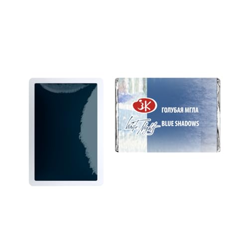 White Nights Extra Fine Artists Grade Professional Granulated Watercolor 2.5 ml Full Pan By Nevskaya Palitra (Blue Shadows) - color: Blue Shadows