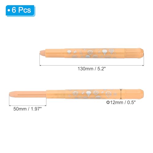 PATIKIL Watercolor Gel Crayon, 6Pcs Washable Twist Coloring Crayons Bulk Blendable for Coloring, Drawing, Painting, Beige Crayon - color: Beige