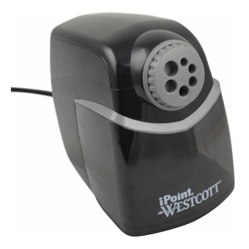 Westcott iPoint Heavy Duty Electric Pencil Sharpener for Home, School, and Office - size: Pack of 1, style: iPoint
