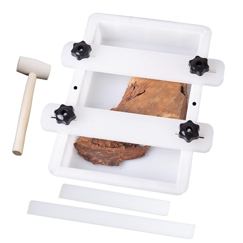 Kalinta Epoxy Mold with Divider Adjustable-11.4x7.5x2in No-Seal Large Resin Mold Integrated Clamping System - Perfect for Beginners & Experienced Artists Alike-Ideal for Creative Resin Art Projects - size: 11.4"x7.5"x2"