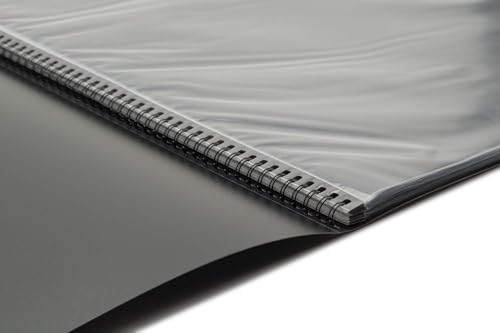 Picturesque Pro Presentation Refill Book 18x24 - Art Portfolio Folder for Artwork, Archival Storage Solution, Strong Spiral Bound Format w/ 20 Crystal Clear Pages and Acid-Free Divider Sheets - size: 18x24 in Refill