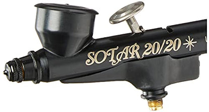 Badger Air-Brush Co. Sotar 2020-2F Large Gravity Feed Fine Airbrush, Black