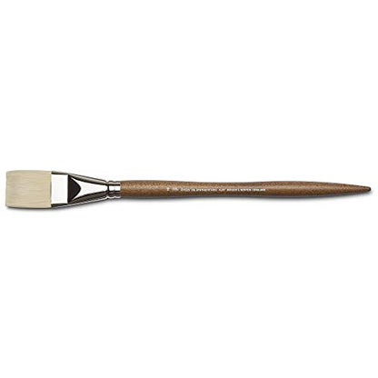 Winsor & Newton Artists' Oil Synthetic Brush, Flat #16 | Synthetic Flagged Bristles, Excellent Color Carrying Capacity, Handmade in England, For Oil Paint - style: Flat #16