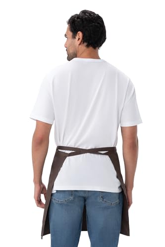 Chef Works Unisex Half Bistro Server Apron - color: Espresso