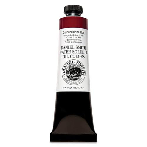 Daniel Smith 284390010 Water Soluble Oils Paint Tube, 37 ml, Quinacridone Red - color: Quinacridone Red