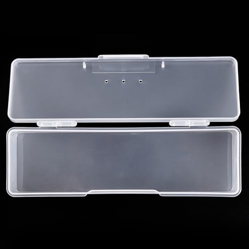 4Pcs Transparent Storage Boxes For Nail Tool Professional Pedicure Manicure Tools Set Plastic Nail Art Tool Box Storage Case Nail Supplies, White - color: 4PCS White