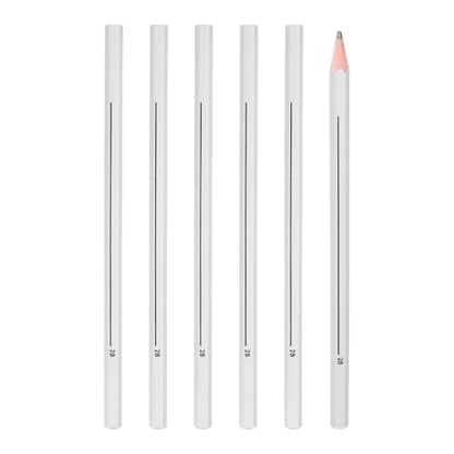 PATIKIL 2B Graphite Pencils for Drawing, 6Pcs Sketching Pencils Wood Art Supplies Set Hexagonal Pen Break-Resistant Lead for Painting Sketching Artist Design - style: 2B
