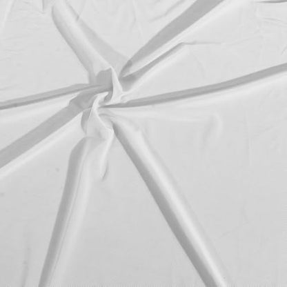 Manyshofu White Mesh Fabric by The Yard 4-Way Stretch, 60 Wide (1 Yard) - color: White, size: 1 Yard