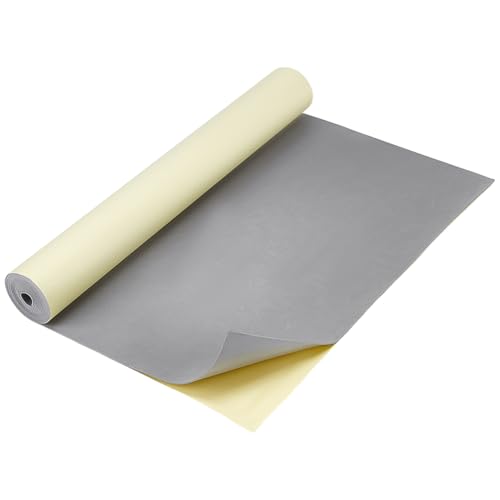 BENECREAT 78.7x15.7 Inch Light Grey Self-Adhesive EVA Foam Roll, 1mm Thick Sticky Upholstery Foam Sheets Craft Foam Sheet for Scrapbooking Crafts, Cosplay Model, Cushion Furniture - color: Light Grey