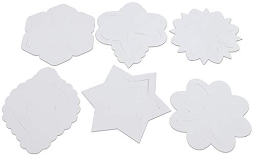 Roylco 3D Ornaments – Holiday DIY Craft Decorations, 30 Jumbo Fold-Up Cardstock Ornaments with Pre-Punched Holes for Coloring, Collage & Hanging Classroom or Home Decor