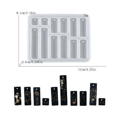 (Eight Sets) Silicone Resin Mold for Badge Reel Grips, Earrings, Studs, Keychains, Phone Grips, Magnets, Jewelry Casting