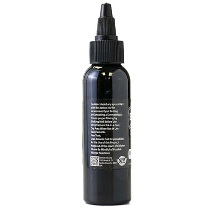 Element Tattoo Supply Nighthawk Black Tattoo Ink for Skin, 2oz - size: 2oz