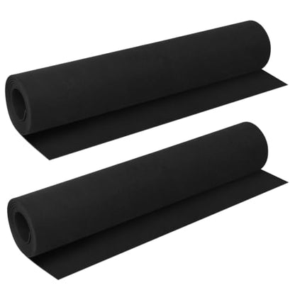 DIYASY 2 Pack EVA Foam 2mm, 49 x 13.5in Black EVA Cosplay Foam Roll Large | Premium Foam Sheet for Crafts DIY Projects Cosplay Costume High Density