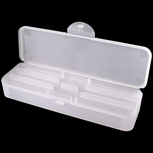 Beauticom Double-Layer Personal Storage Storage Case for Professional Nail Art Pens, Nail Brush, Tools (Frosted White) - color: Frosted White