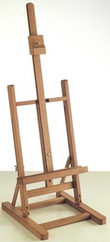 Mabef M/14 Table Easel, Oiled Beechwood Desktop Easel, Indoor Use for Oil, Acrylic & Pastel, Supports up to 5 1/2 lbs - style: Adjustable