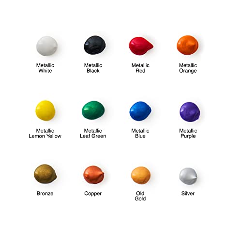 MICHAELS Metallic Acrylic Paint 12 Color Set by Artist's Loft®