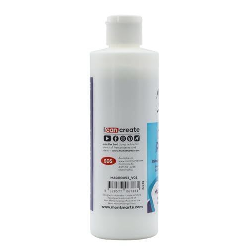 Mont Marte Deco Pudge Craft Varnish Signature 236ml (8 US fl.oz) – Matte, Multi-Purpose Clear Craft Sealer, Varnish and Decoupage Glue, Ideal for Acrylic Paints, Paper, Wood, Ceramics, Fabrics, Clay - color: Matte, size: 8 US fl oz