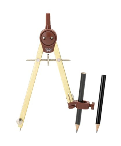 Mr. Pen- Metal Geometry Compass, Center-Wheel Design - color: Gold