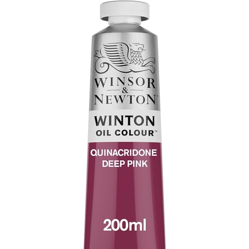Winsor & Newton Winton Oil Color, 200ml Tube, Quinacridone Deep Pink | Artist pigments, Durable, Lightfast, Permanent, Uniform Consistency, Great Pigment Load - color: Quinacridone Deep Pink, size: 1 Count (Pack of 1), style: 6.75-oz Tube