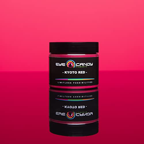 Eye Candy Pigments Premium Red Mica Powder - Kyoto Red (50gr) - for Epoxy, Resin, Soap, Paint, Woodworking, Acrylic Pouring, Bath Bombs, Fishing Lures - DIY Arts and Crafts Additive - color: Kyoto Red