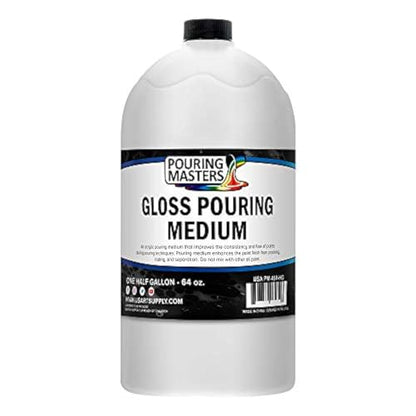 U.S. Art Supply Professional Gloss Pouring Medium 64oz (Half Gallon) - Improves Paint Flow & Cell Effects Creator, Viscosity Adjuster for Art Acrylic Painting - size: 64 Fl Oz (Pack of 1)
