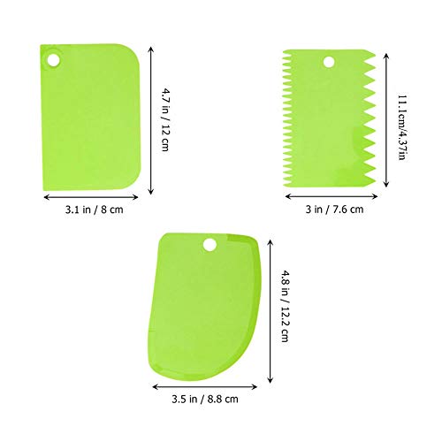 PZRT 6pcs Plastic Clay Scraper Set Scraping Handle Carved Soft Clay Sculpture Knife Industrial Clay Scraper Sculpture Tool Pottery Tools, Green - color: Green