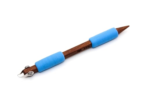 The Original DiamondCore Tools FP9 Fine Point Micro Half Dome Carving Tool for Pottery, Clay Carving, Sgraffito and Ceramic Surface Design - color: FP9