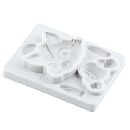 Wolf Polymer Clay Molds Wolf Woodland Animal Silicone Mold - color: Style K