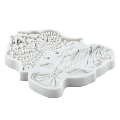 Butterfly Rose Polymer Clay Molds Butterfly Flower Silicone Mold - color: Style K