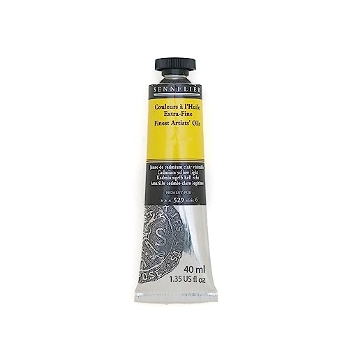 SENNELIER Artists' Extra Fine Oil, 40 ml Tube, Series 6, Cadmium Yellow Light, (10-130411-529) - color: Cadmium Yellow Light, size: 1.35 Fl Oz (Pack of 1)