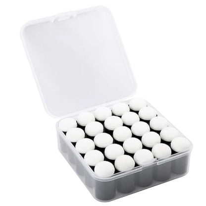25 Pieces Sponge Daubers with Storage Case - Applicator for Stenciling, Sponging, and Detailed Effects - Fits Over The Finger and Makes Blending Accuracy Easier - color: Black